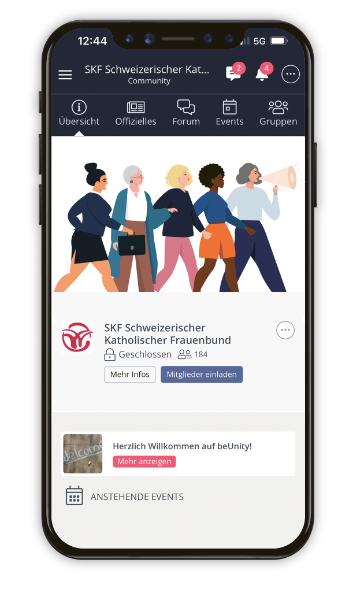 Gemeinschaft auch online leben 